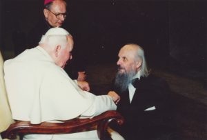 Mikuláš Klimčák - s pápežom Janom Pavlom II.