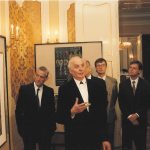 Mikuláš Klimčák - vernisáž výstavy na Úrade vlády SR 1995