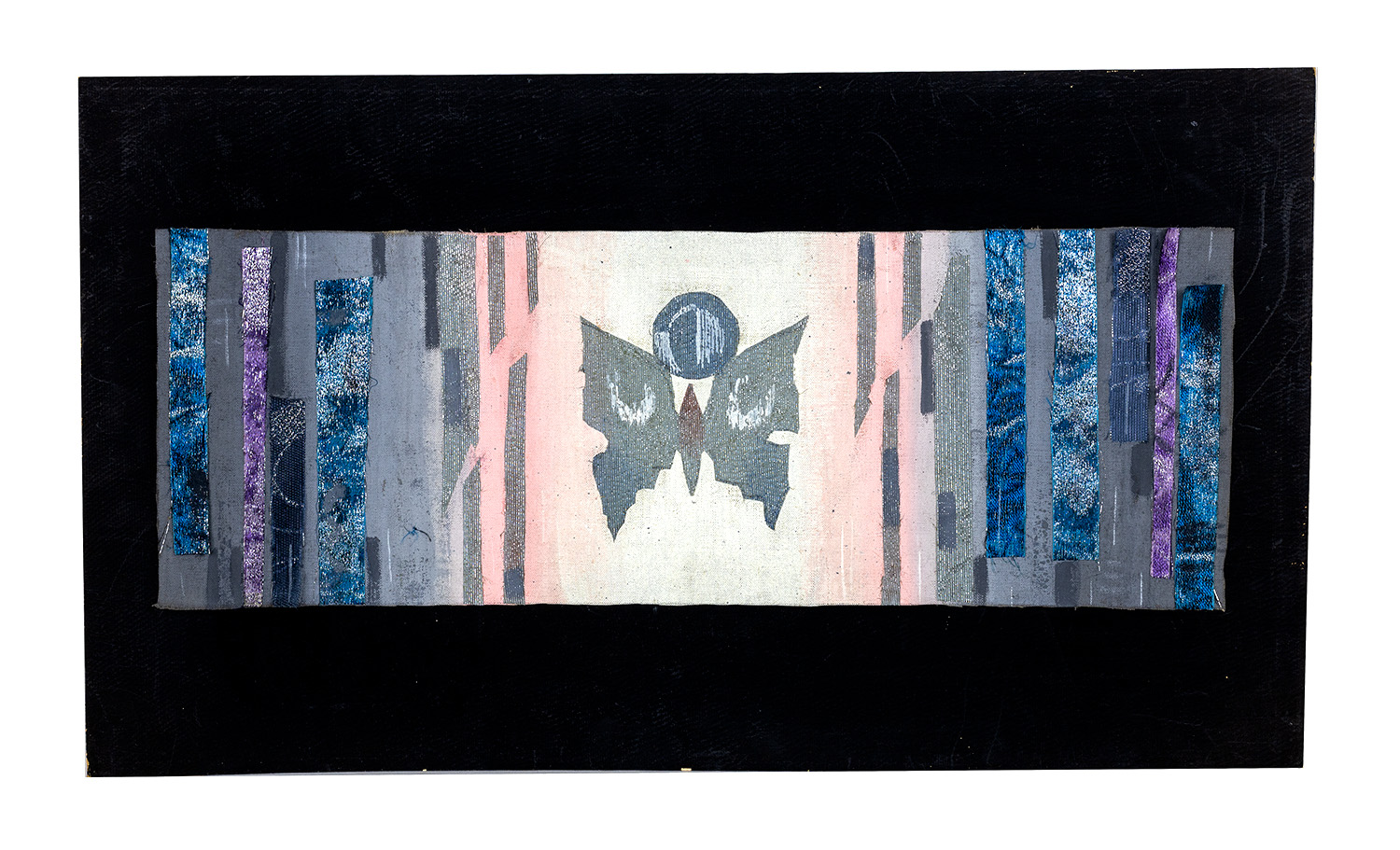 Mikuláš Klimčák - Motýľ 1970 (kombinovaná technika 42x74)
