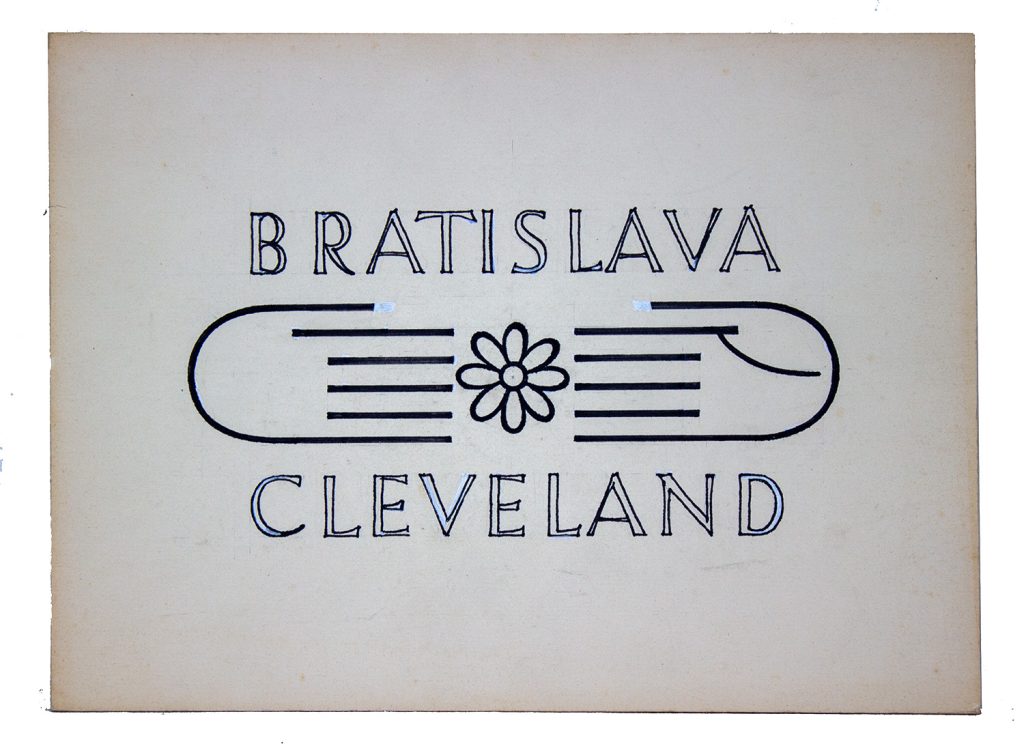 Mikuláš Klimčák - Bratislava Cleveland 1997 (kartón 22x30)