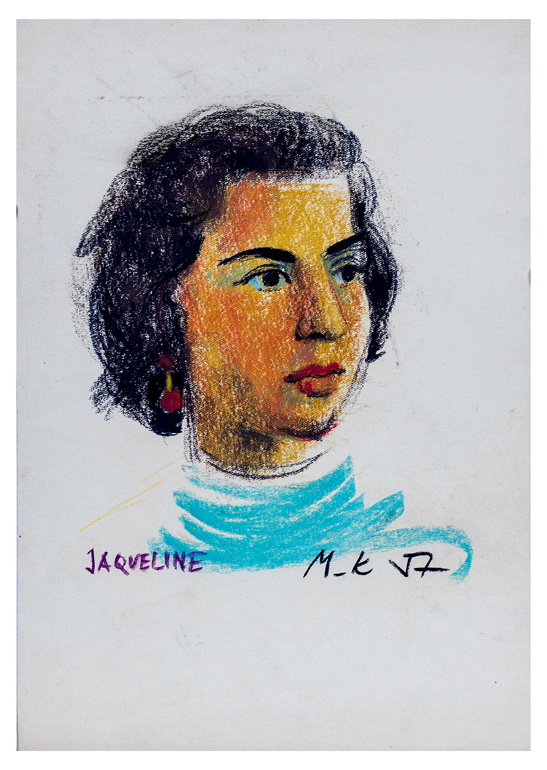 Mikuláš Klimčák - kresba JAQUELINE 1957