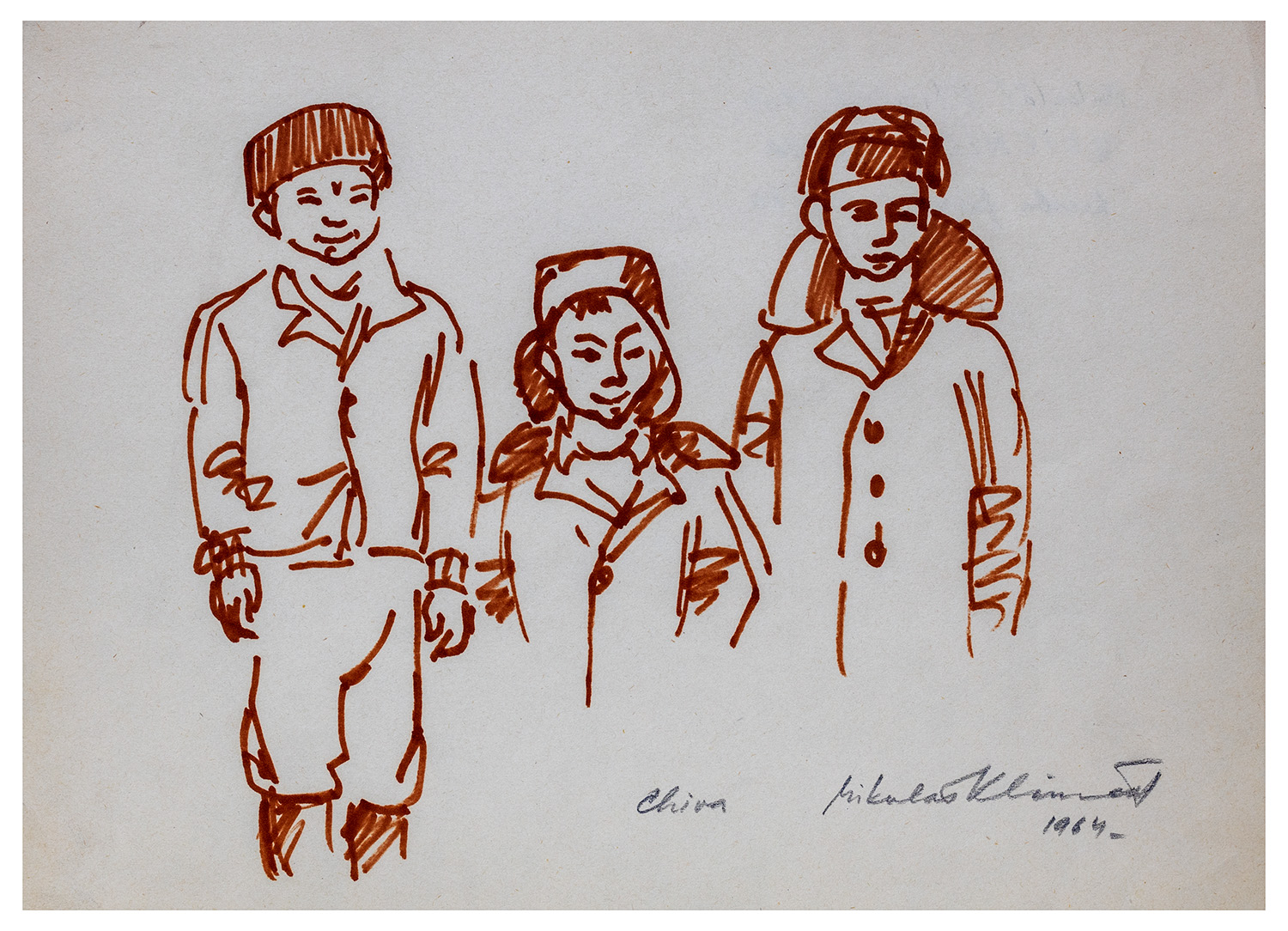Mikuláš Klimčák - kresba 1964