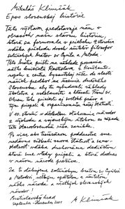 Mikuláš Klimčák - myšlienky