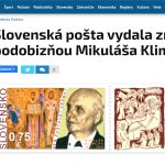 Slovenská pošta vydala známku s podobizňou Mikuláša Klimčáka